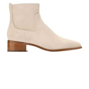 Cole Haan Cream Suede Ankle Booties